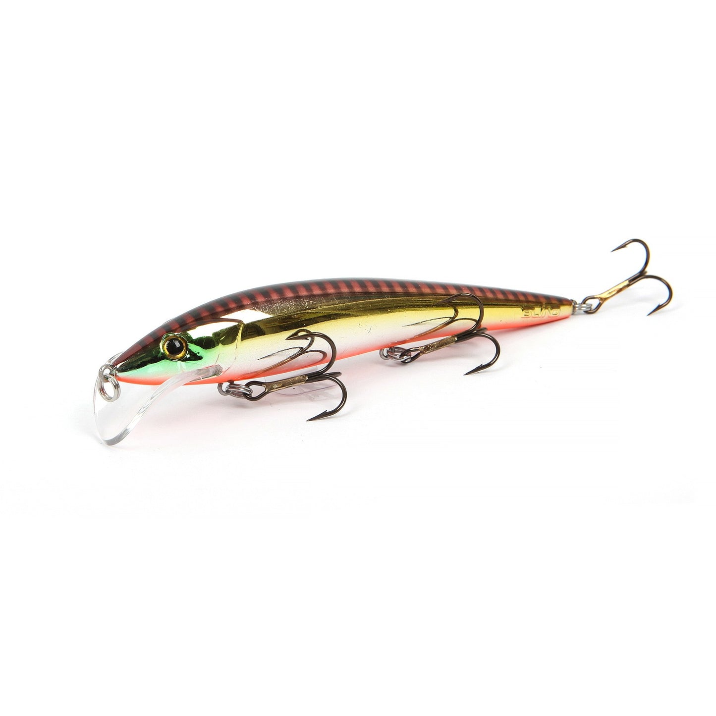 Saddler 130mm Wobbler #Brown Stripe Chrome