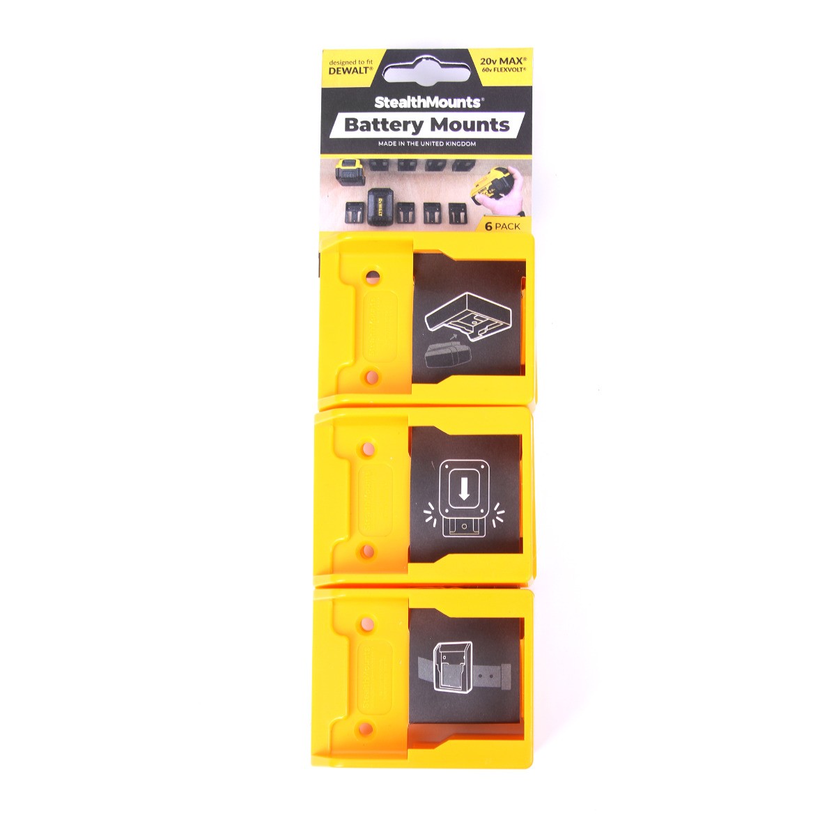 StealthMounts akunpidike DeWalt XR 6kpl