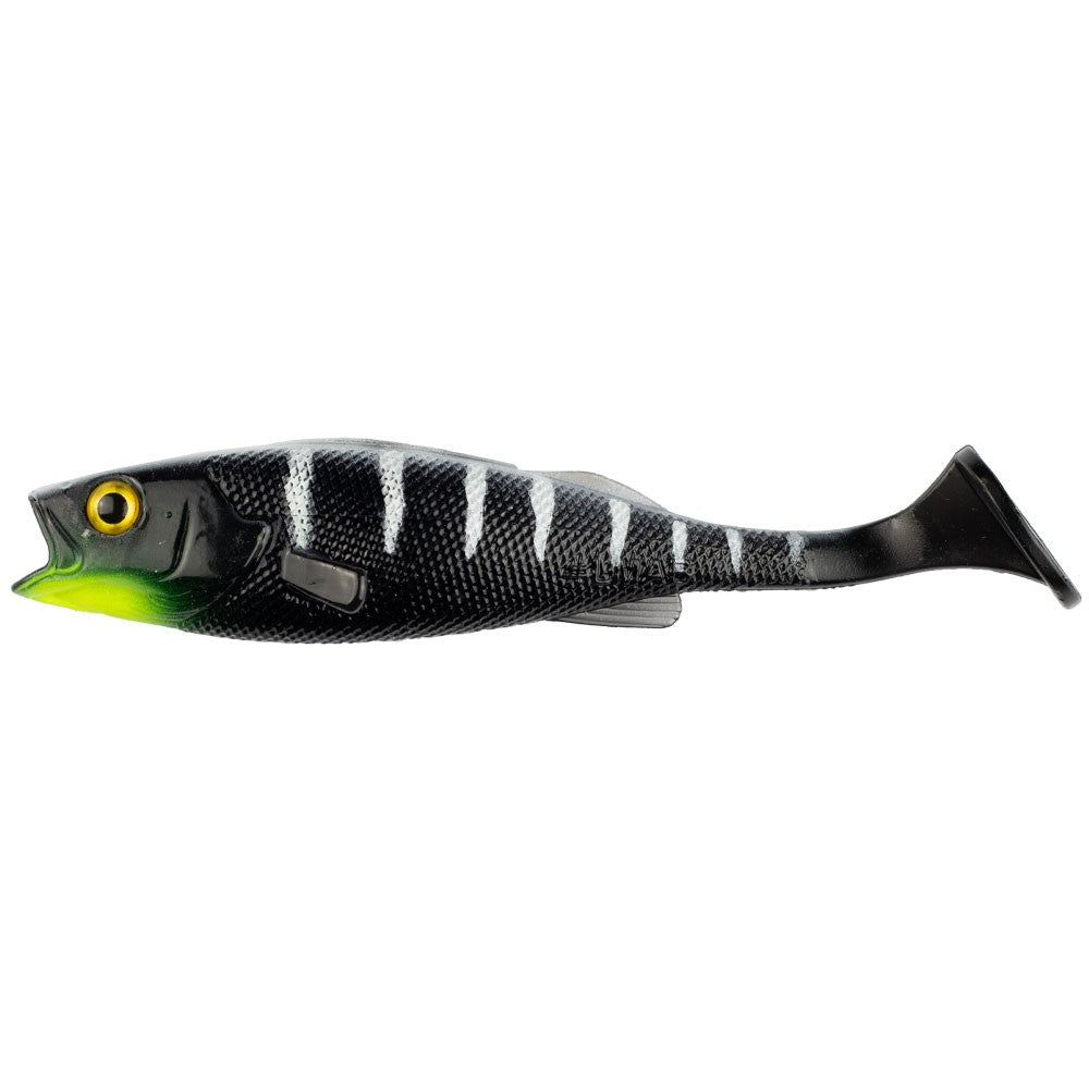 LMAB Köfi Perch Shad 9cm Black Tiger 4kpl