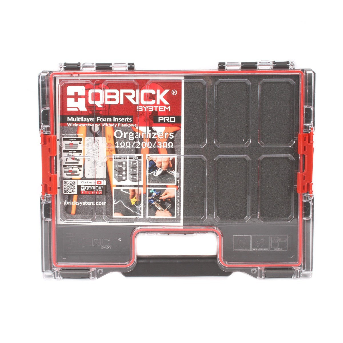 QS PRO Organizer 200 lokerikko foam