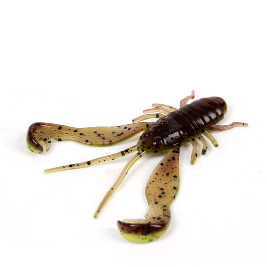 LMAB Finesse Filet Craw 10 cm Green Pumpkin / Chartreuse 3kpl