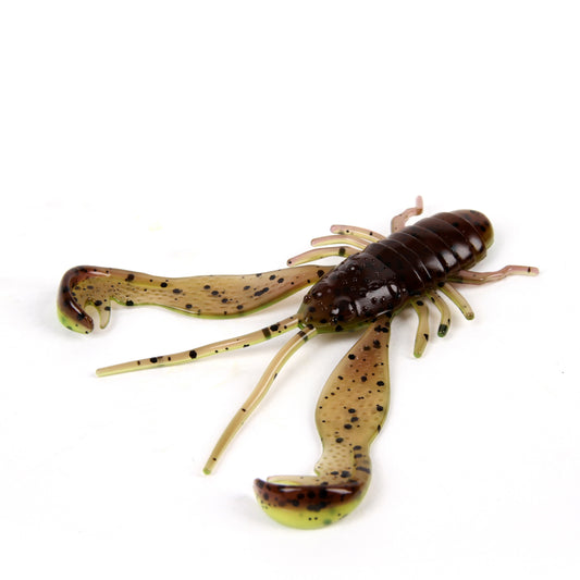 LMAB Finesse Filet Craw 7cm Green Pumpkin/ Chartreuse 5kpl