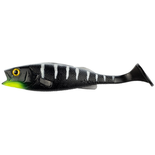 LMAB Köfi Perch Shad 9cm Black Tiger 4kpl