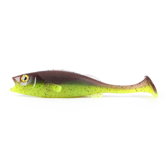 LMAB Köfi Perch Shad 23 cm Green Pumpkin Chartreuse 1kpl