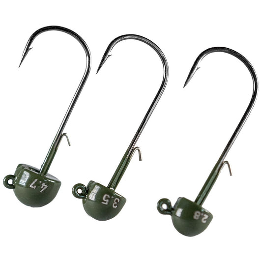 LMAB Tungsten Ned Jig #2/0 Green Pumpkin 4.7g 3kpl