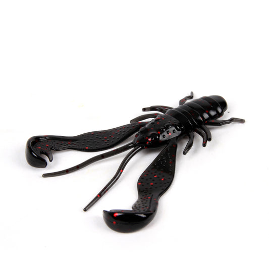 LMAB Finesse Filet Craw 10 cm Night Fire 3kpl