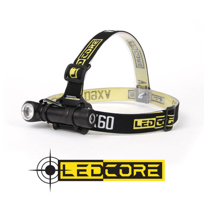 Ledcore VX60 800Lumenin ladattava otsavalo
